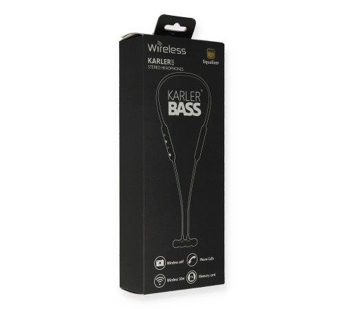 Karler Bass KR103 Kablosuz Kulaklık - Siyah Karler Bass KR103 Kablosuz Kulaklık - Siyah