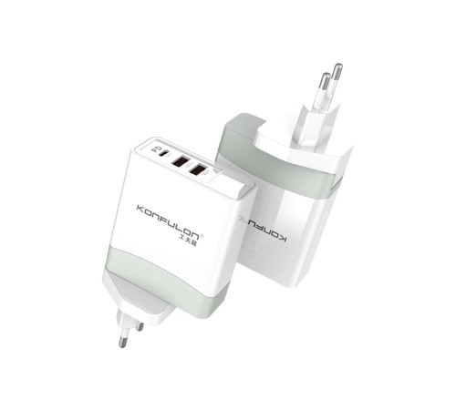 Konfulon C56Q 2 USB Type-C 3.0 Quick PD 30W Seyahat Şarj Cihazı Konfulon C56Q 2 USB Type-C 3.0 Quick PD 30W Seyahat Şarj Cihazı