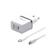 Konfulon C32D 20W PD Şarj Cihazı + DC15 1M 20W 5A Type-C to Type-C Kablolu Şarj Cihazı