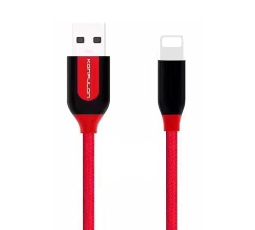 Konfulon S51 Lightning Kablo iphone Uyumlu 1M 3A - Siyah Konfulon S51 Lightning Kablo iphone Uyumlu 1M 3A - Siyah