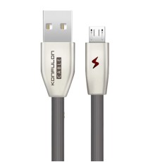 S53 Led Işıklı Micro USB Kablo 1M 3A - Siyah