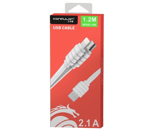 Konfulon S56 2in1 (Lightning-Micro USB) Kablo 1.2M 2.1A Konfulon S56 2in1 (Lightning-Micro USB) Kablo 1.2M 2.1A