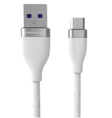 S82 Seramik Uçlu Micro USB Kablo 1M 3.1A - Beyaz