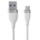 S82 Seramik Uçlu Micro USB Kablo 1M 3.1A - Beyaz