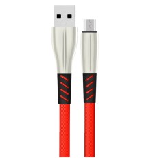 S88 Metal Uçlu Micro USB Kablo 1M 2.4A - Kırmızı