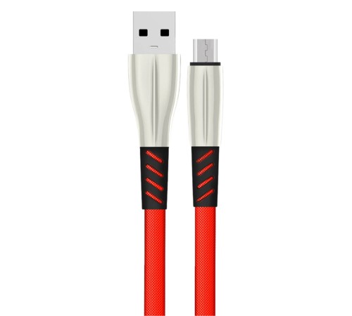Konfulon S88 Metal Uçlu Micro USB Kablo 1M 2.4A - Kırmızı Konfulon S88 Metal Uçlu Micro USB Kablo 1M 2.4A - Kırmızı