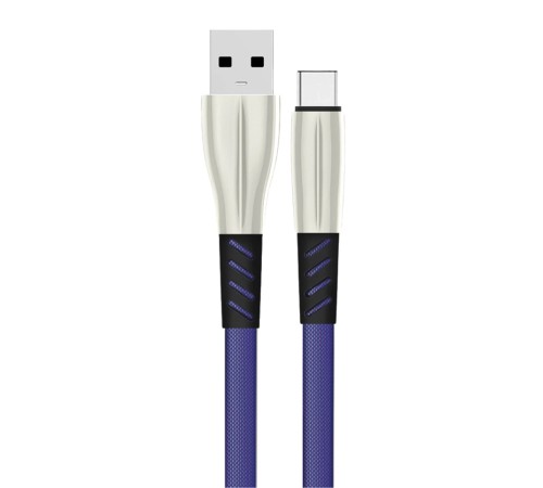 Konfulon S90 Metal Uçlu Type-C Kablo 1M 2.4A - Mavi Konfulon S90 Metal Uçlu Type-C Kablo 1M 2.4A - Mavi