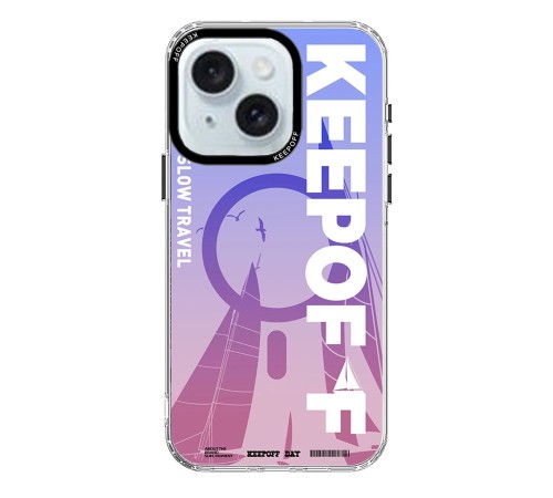 Keep Off iPhone 15 Summer Travel Magsafe Kapak - Quiet Wandering Keep Off iPhone 15 Summer Travel Magsafe Kapak - Quiet Wandering