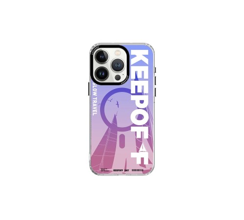 Keep Off iPhone 15 Pro Summer Travel Magsafe Kapak - Quiet Wandering Keep Off iPhone 15 Pro Summer Travel Magsafe Kapak - Quiet Wandering