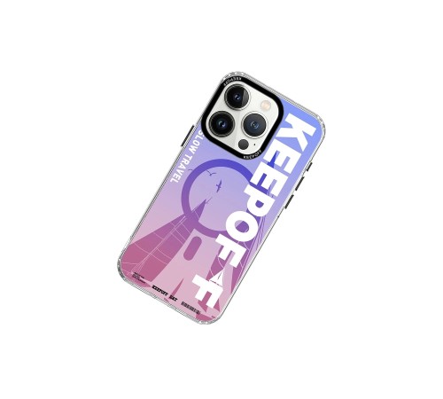 Keep Off iPhone 15 Pro Summer Travel Magsafe Kapak - Quiet Wandering Keep Off iPhone 15 Pro Summer Travel Magsafe Kapak - Quiet Wandering
