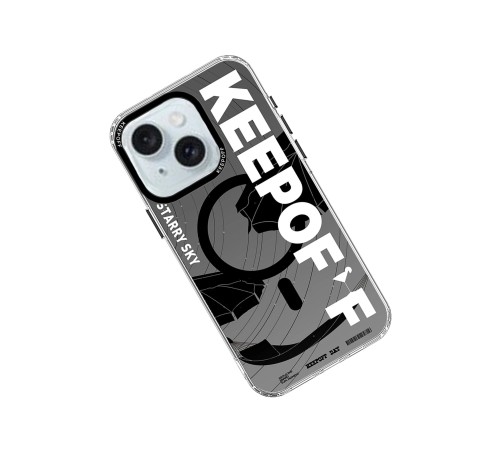 Keep Off iPhone 15 Summer Travel Magsafe Kapak - Starry Night Keep Off iPhone 15 Summer Travel Magsafe Kapak - Starry Night