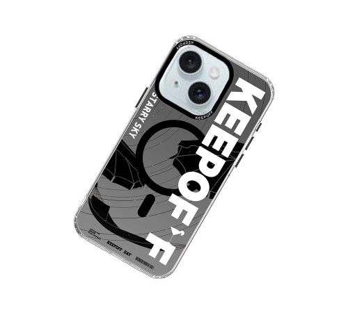 Keep Off iPhone 15 Summer Travel Magsafe Kapak - Starry Night Keep Off iPhone 15 Summer Travel Magsafe Kapak - Starry Night