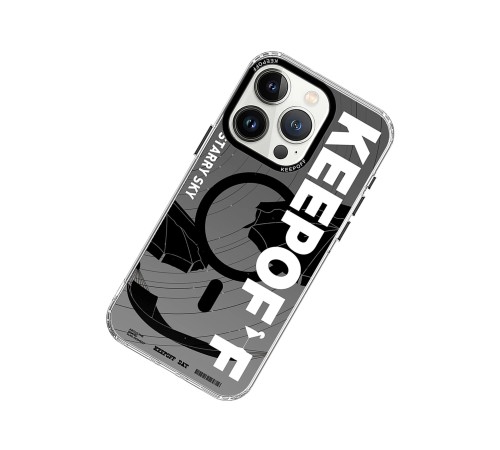 Keep Off iPhone 15 Pro Max Summer Travel Magsafe Kapak - Starry Night Keep Off iPhone 15 Pro Max Summer Travel Magsafe Kapak - Starry Night
