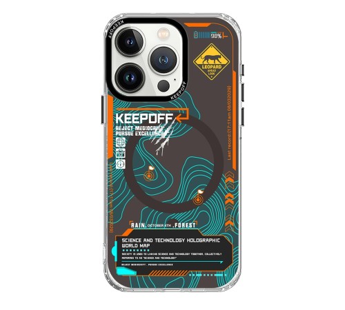 iPhone 15 Pro Max Map Magsafe Kapak - Jungle iPhone 15 Pro Max Map Magsafe Kapak - Jungle