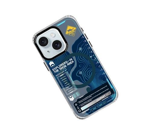 Keep Off iPhone 15 Map Magsafe Kapak - Island Keep Off iPhone 15 Map Magsafe Kapak - Island