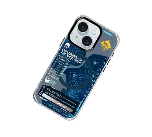 Keep Off iPhone 15 Map Magsafe Kapak - Island Keep Off iPhone 15 Map Magsafe Kapak - Island