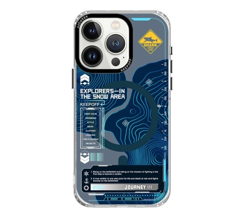 Keep Off iPhone 15 Pro Max Map Magsafe Kapak - Island Keep Off iPhone 15 Pro Max Map Magsafe Kapak - Island