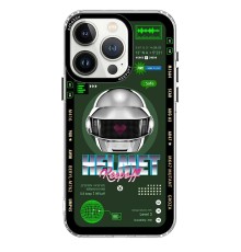 Keep Off iPhone 15 Pro Parallel Space Time Magsafe Kapak - Metal Confession