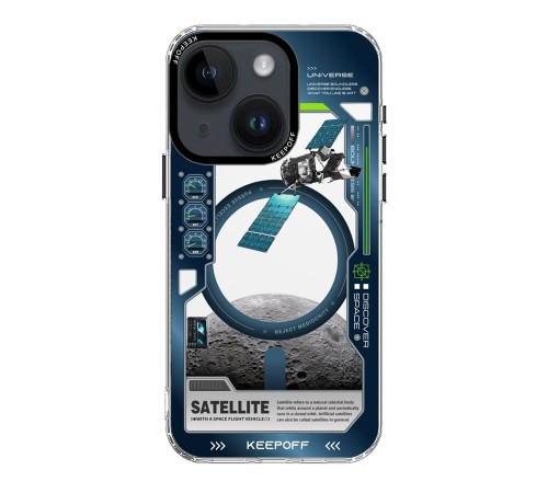 Keep Off iPhone 15 Aerospace Magsafe Kapak - Satellite Keep Off iPhone 15 Aerospace Magsafe Kapak - Satellite
