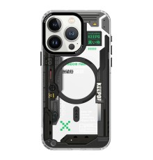 Keep Off iPhone 15 Pro Max Future Armor Magsafe Kapak - Black Samurai
