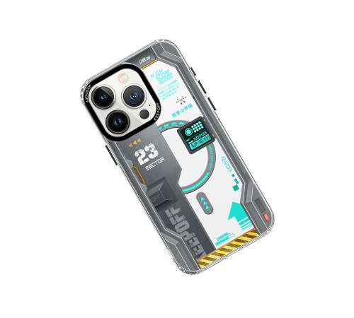 Keep Off iPhone 15 Pro Max Future Armor Magsafe Kapak - Advance Attack Keep Off iPhone 15 Pro Max Future Armor Magsafe Kapak - Advance Attack