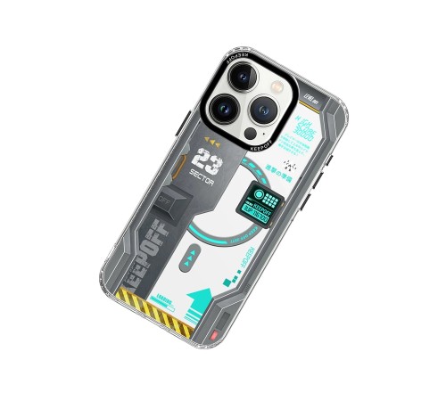 Keep Off iPhone 15 Pro Max Future Armor Magsafe Kapak - Advance Attack Keep Off iPhone 15 Pro Max Future Armor Magsafe Kapak - Advance Attack
