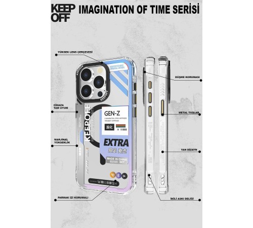 Keep Off iPhone 15 Pro Imagination Of Time Magsafe Kapak - Escape From Keep Off iPhone 15 Pro Imagination Of Time Magsafe Kapak - Escape From