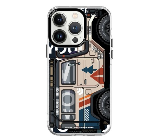 Keep Off iPhone 15 Pro Cross Country Travel Magsafe Kapak - Jungle Keep Off iPhone 15 Pro Cross Country Travel Magsafe Kapak - Jungle