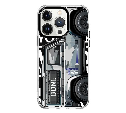 Keep Off iPhone 15 Pro Cross Country Travel Magsafe Kapak - Snow Keep Off iPhone 15 Pro Cross Country Travel Magsafe Kapak - Snow