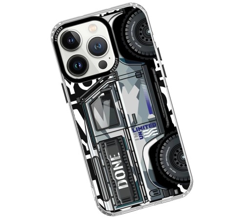 Keep Off iPhone 15 Pro Cross Country Travel Magsafe Kapak - Snow Keep Off iPhone 15 Pro Cross Country Travel Magsafe Kapak - Snow