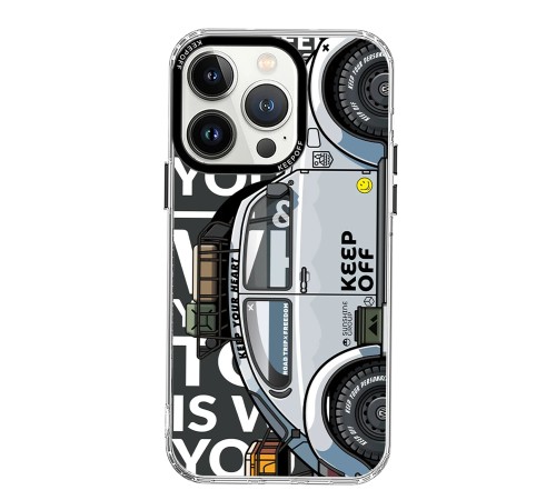 Keep Off iPhone 15 Pro Cross Country Travel Magsafe Kapak - Highway Keep Off iPhone 15 Pro Cross Country Travel Magsafe Kapak - Highway
