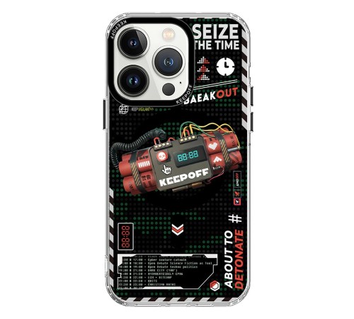 Keep Off iPhone 15 Pro Max Battlefield Magsafe Kapak - Blasting Keep Off iPhone 15 Pro Max Battlefield Magsafe Kapak - Blasting