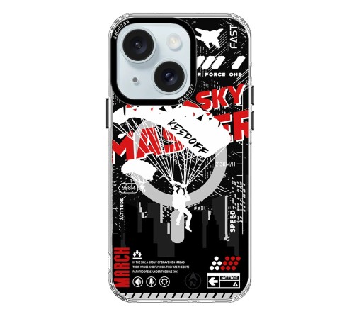 Keep Off iPhone 15 Battlefield Magsafe Kapak - Airborne Keep Off iPhone 15 Battlefield Magsafe Kapak - Airborne
