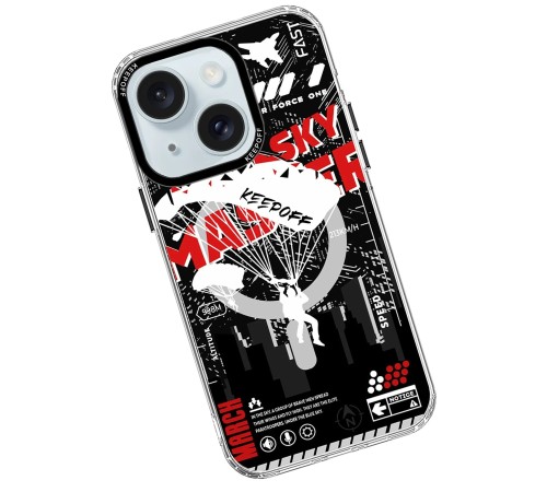 Keep Off iPhone 15 Battlefield Magsafe Kapak - Airborne Keep Off iPhone 15 Battlefield Magsafe Kapak - Airborne