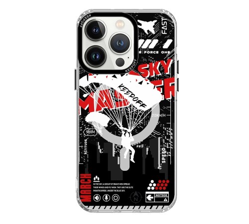 Keep Off iPhone 15 Pro Battlefield Magsafe Kapak - Airborne Keep Off iPhone 15 Pro Battlefield Magsafe Kapak - Airborne