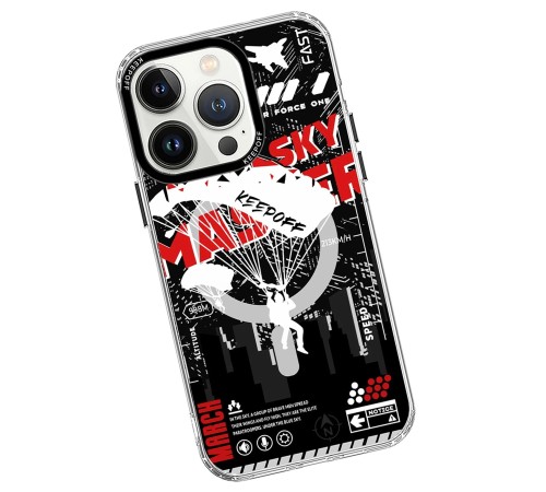 Keep Off iPhone 15 Pro Battlefield Magsafe Kapak - Airborne Keep Off iPhone 15 Pro Battlefield Magsafe Kapak - Airborne