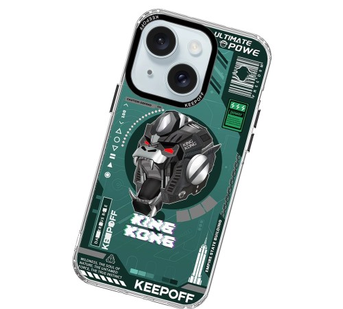 Keep Off iPhone 15 DNA Magsafe Kapak - King Kong Keep Off iPhone 15 DNA Magsafe Kapak - King Kong