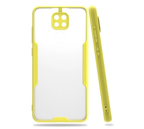 Xiaomi Redmi Note 9 Kılıf Platin Silikon - Sarı Xiaomi Redmi Note 9 Kılıf Platin Silikon - Sarı