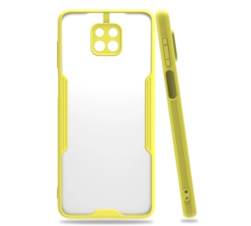 Xiaomi Redmi Note 9S Kılıf Platin Silikon - Sarı Xiaomi Redmi Note 9S Kılıf Platin Silikon - Sarı