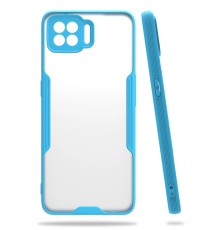 Oppo A73 Kılıf Platin Silikon - Mavi