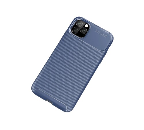 iPhone 11 Pro Kılıf Auto Focus Karbon Kapak - Lacivert iPhone 11 Pro Kılıf Auto Focus Karbon Kapak - Lacivert