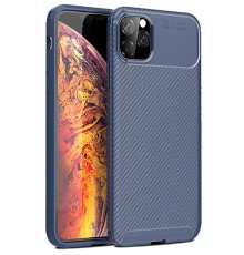 iPhone 11 Pro Max Kılıf Auto Focus Karbon Kapak - Lacivert