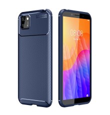 Huawei Y5P Kılıf Auto Focus Karbon Kapak - Lacivert