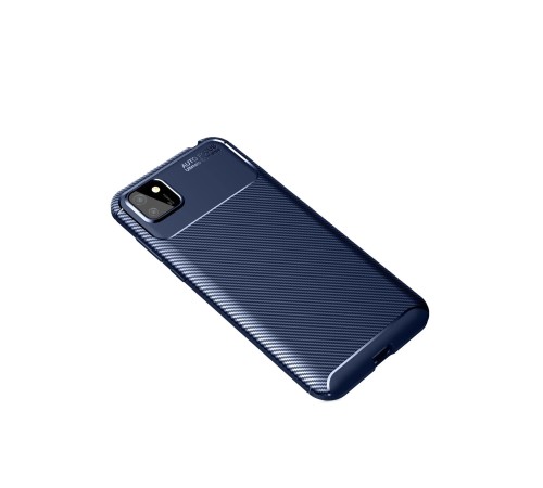 Huawei Y5P Kılıf Auto Focus Karbon Kapak - Lacivert