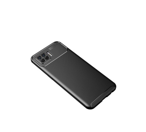 Oppo A73 Kılıf Auto Focus Karbon Kapak - Siyah