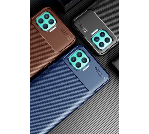 Oppo Reno 4 Lite Kılıf Auto Focus Karbon Kapak - Siyah Oppo Reno 4 Lite Kılıf Auto Focus Karbon Kapak - Siyah