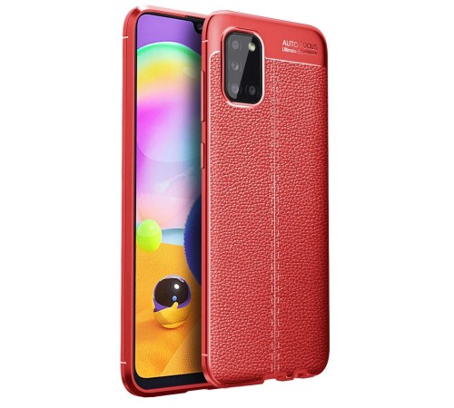 Samsung Galaxy A31 Kılıf Auto Focus Kapak - Kırmızı Samsung Galaxy A31 Kılıf Auto Focus Kapak - Kırmızı