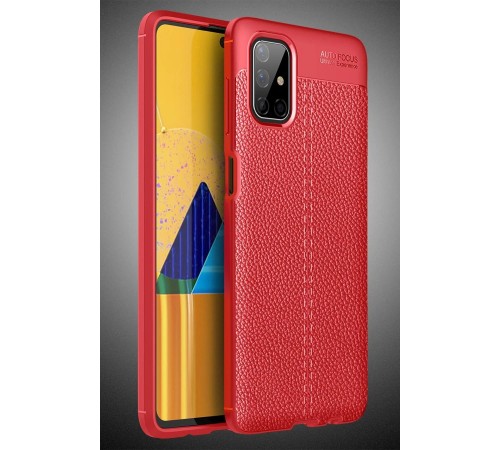 Samsung Galaxy M51 Kılıf Auto Focus Kapak - Kırmızı