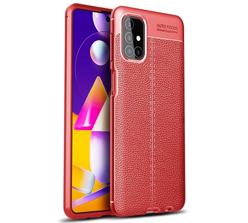 Samsung Galaxy M31S Kılıf Auto Focus Kapak - Kırmızı