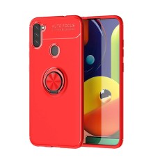 Samsung Galaxy A11 Kılıf Range Yüzüklü Silikon - Kırmızı